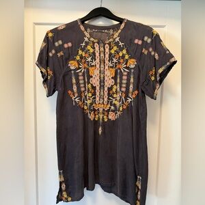 Johnny Was silk blouse/tunic